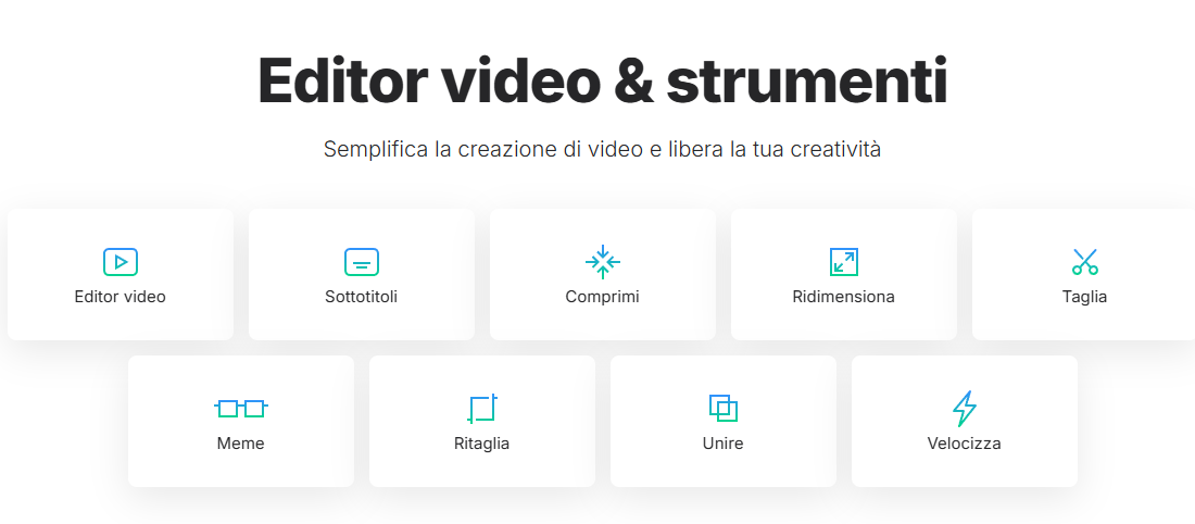 Screenshot di Clideo