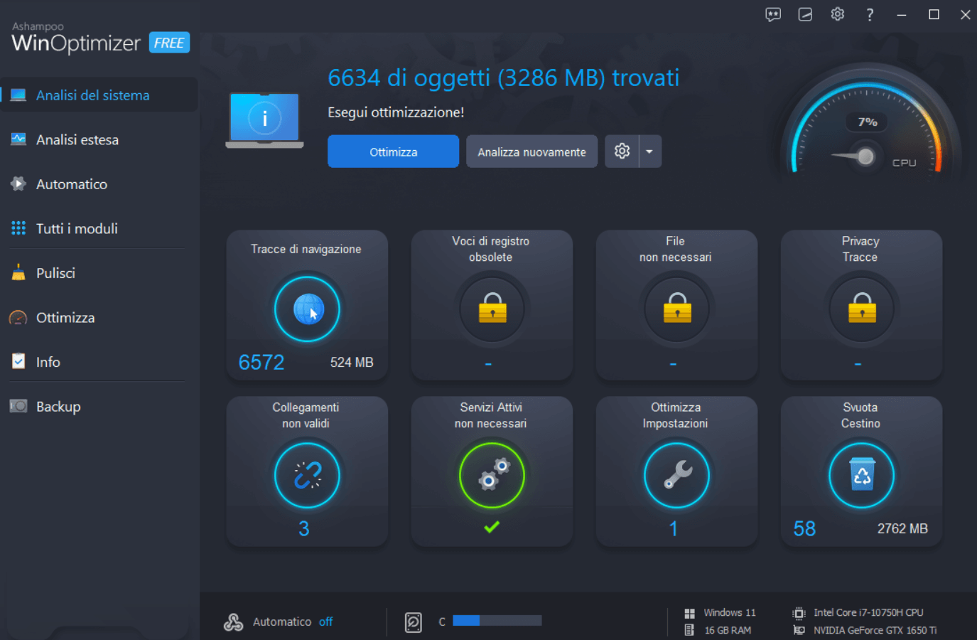 Screenshot di Win Doctor 2026